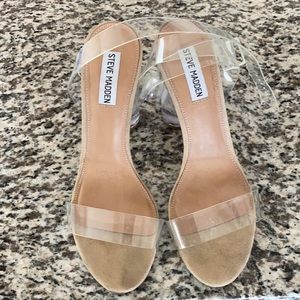 Steve Madden clear heels